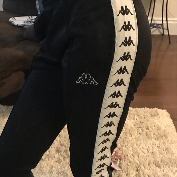 Black n white kappa joggers - Picture 2 of 5